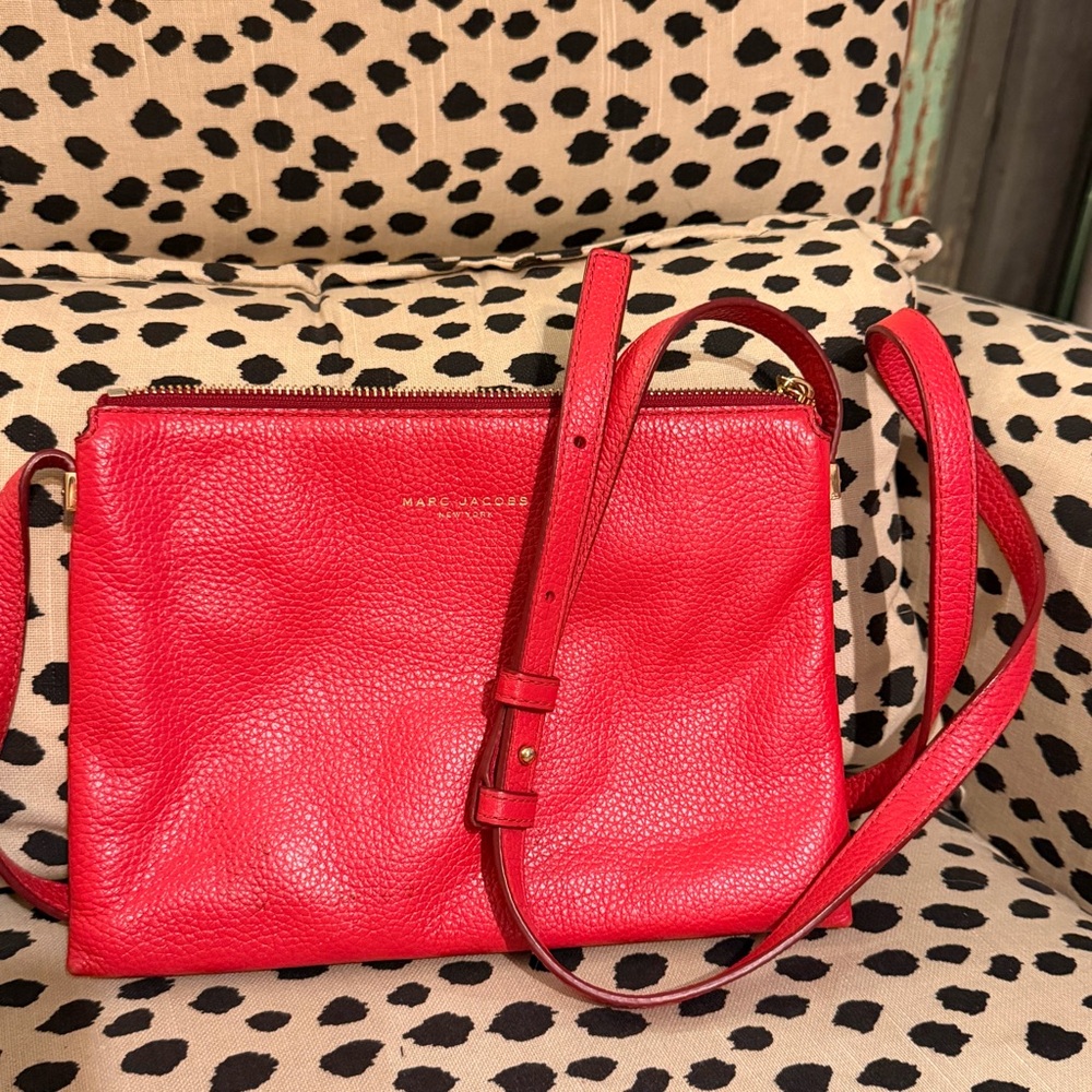 Marc Jacobs Vibrant Red Crossbody Bag